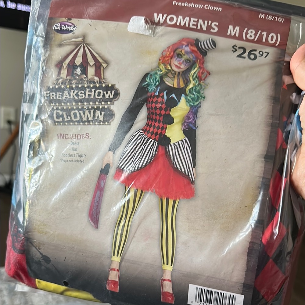 Fun World Women’s Freak-show Clown Costume Medium
